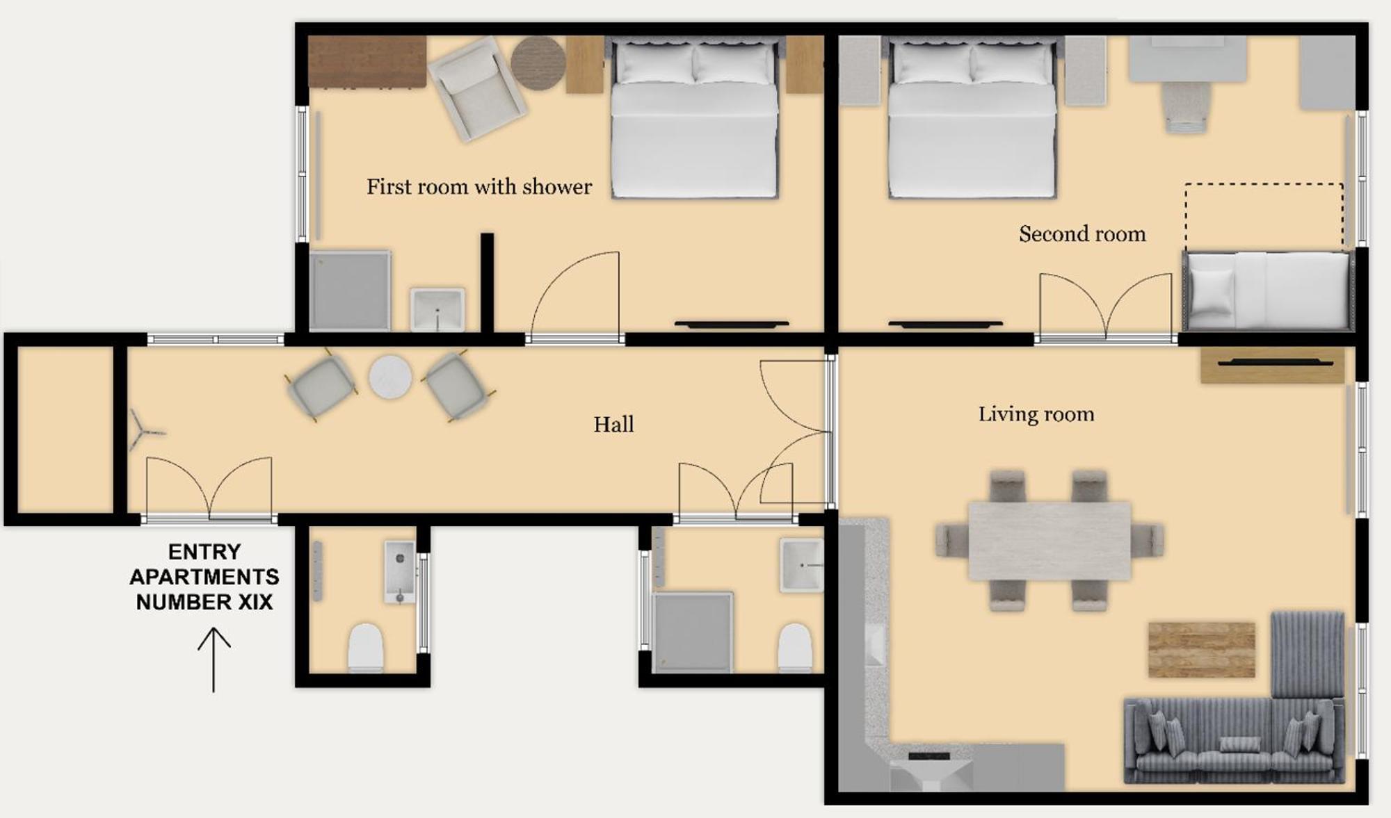 Prekrasny 2bdr Na Praze 1 Apartment Prag